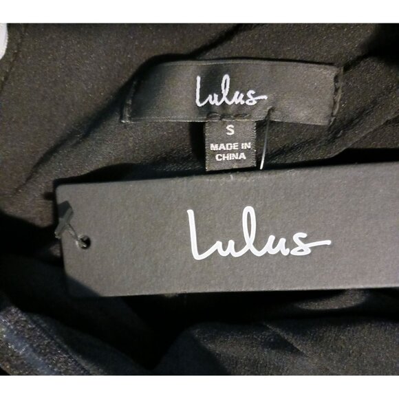 NEW Lulus Unique As You Black Off-the-Shoulder Ruched Bodycon Mini Dress Size S - Picture 7 of 10